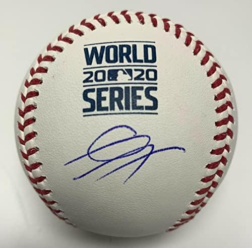 Gavin Lux Aláírt 2020-As World Series Labdát Dodgers MLB Hiteles VS689355 - Dedikált Baseball