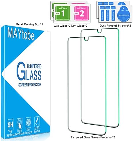 MAYtobe [2 Csomag] Tervezték LG Stylo 6 Edzett Üveg képernyővédő fólia - Buborék Szabad, Anti Karcolás,