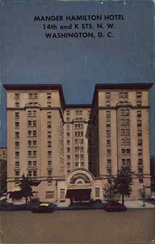 Jászolban Hamilton Hotel Washington, Columbia Kerület DC Eredeti Régi Képeslap