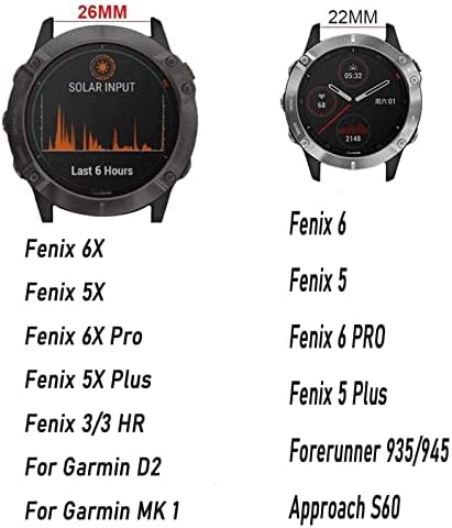 MGTCAR Sport Bőr Watchband Szíj, a Garmin Fenix 6X 6 Pro 5X 5 + 3 HR 935 945 22 26mm EasyFit gyorskioldó