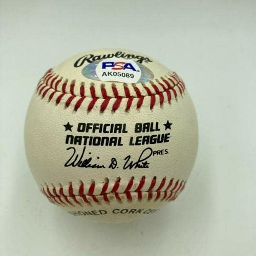 Gyönyörű Sandy Koufax Aláírt Nemzeti League Baseball PSA DNS Osztályozott MENTA 9 - Dedikált Baseball