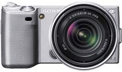 Sony Alpha NEX NEX5K/S Digitális Fényképezőgép Cserélhető Objektívvel (Ezüst)