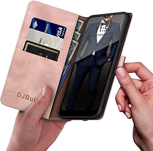 DJBull Samsung Galaxy A32 5G Tárca esetében【RFID-Blokkoló】 Hitelkártya Birtokos, PU Bőr Telefon tok Ütésálló