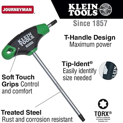 Klein Eszközök JTH67T Hex Kulcs Készlet, TORX, T-Fogantyú Hex Kulcs imbuszkulcs Készlet 6-os Pengék, Állj