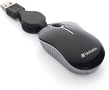 Szó szerinti Vezetékes Optikai Számítógép Mini USB-Egér - Plug & Play Vezetékes Utazási Egér – Fekete