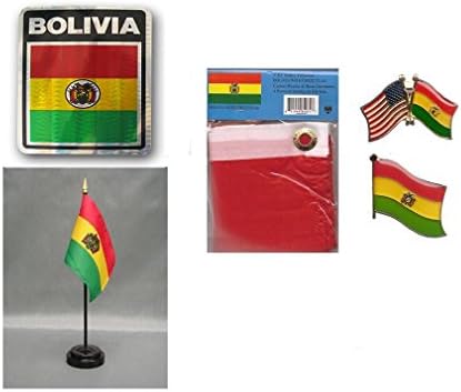 MWS Bolívia Örökség Zászlóját állítjuk be (3x5 Zászló, Matrica, Hajtóka Csapok, Asztali Zászló) 3 'x5'