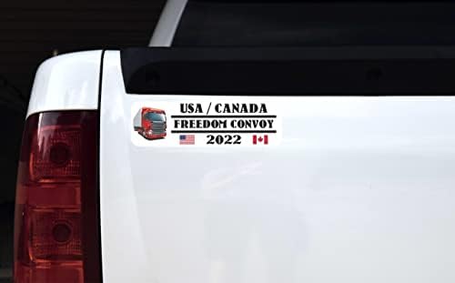 StickerTalk USA Kanada a Szabadság Konvoj 2022 Vinyl Matrica, 10 cm 3 cm