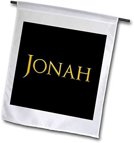 3dRose Jonah Gyönyörű kisfiú Nevét Az Amerika. Sárga, Fekete - Zászlók (fl-364301-2)
