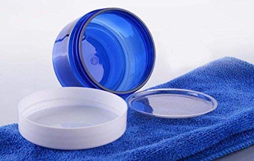 2DB 100 G/100ML(3.5 oz) Kék Újratölthető Üres Műanyag Krém Üvegek Bottes Minta Kozmetikai Smink Tartály