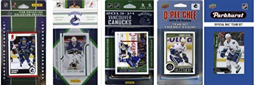 C&I Műtárgy NHL Vancouver Canucks 5 Különböző Engedélyezett Trading Card Csapat Szett, Fehér