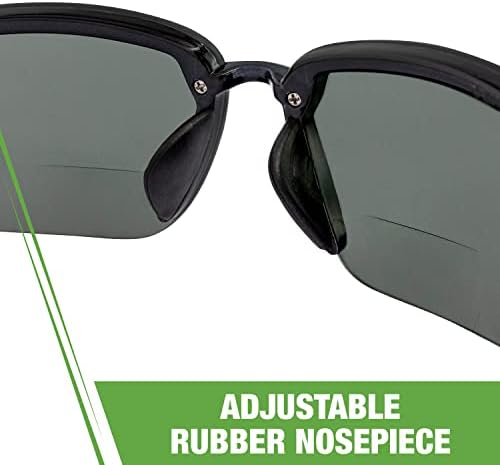 Crossfire Szemüveg 2941420 2.0 Dioptria ES5-Biztonsági Szemüveg, Fekete Keret, valamint a Füst Polarizált