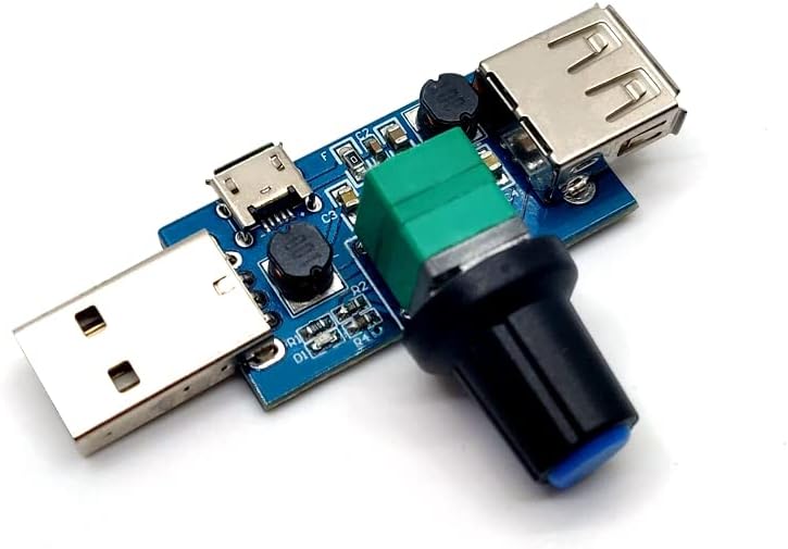 A Mini USB-állítható Sebességű Ventilátor Modul Levegő Sebesség, Levegő Mennyiség Kormányzó Számítógép
