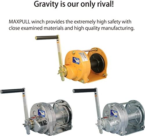 Maxpull Acél Spur Gear Nehéz Emelés, Húzás Kézi Kézi Csörlő Automatikus Fék, 1100 lbs (500 kg) Kapacitás