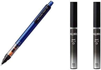 uni Mechanikus Ceruza Kurutoga Cső Dia Modell 0,5 mm Kék Test (M54521P.33) + Ólom 2 állítsa be (U05203HB.24)