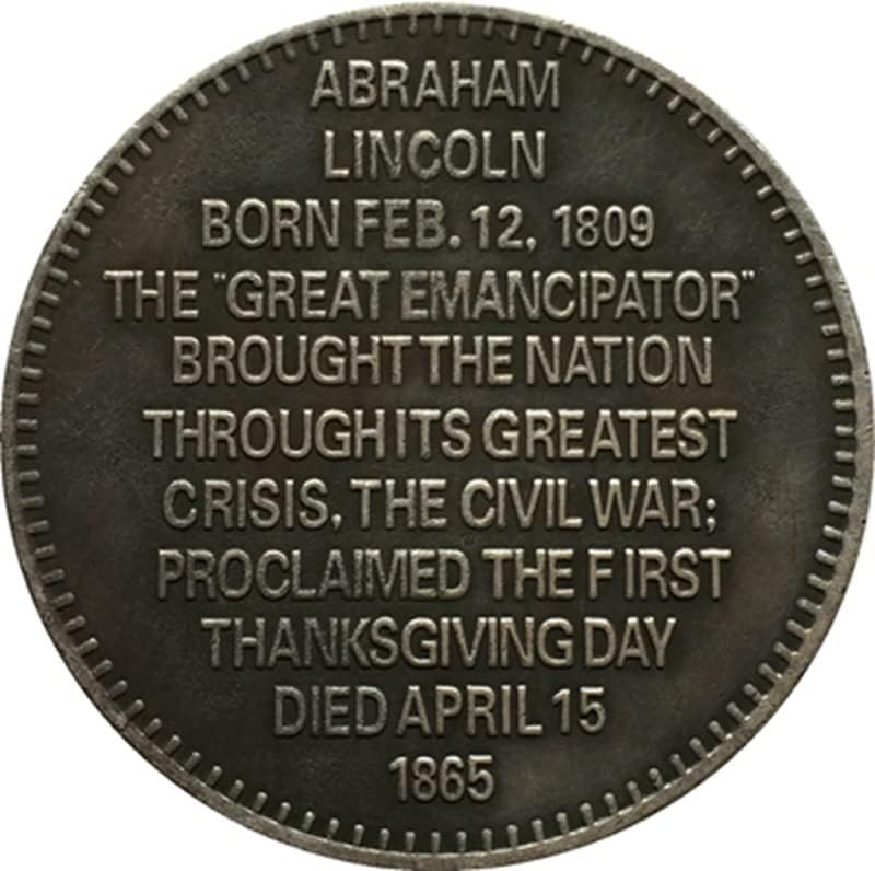 1865-Ben Az Amerikai Emlékérme Érme Réz Ezüstözött Antik Ezüst Dollár Külföldi Érmék Emlékérmék Kézműves