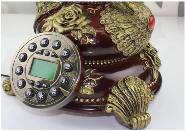 LHLLHL Vintage Telefon Háztartás Dekoráció Telefon/Újrahívás/Hands-Free/Háttérvilágítású, Hívófél-AZONOSÍTÓ