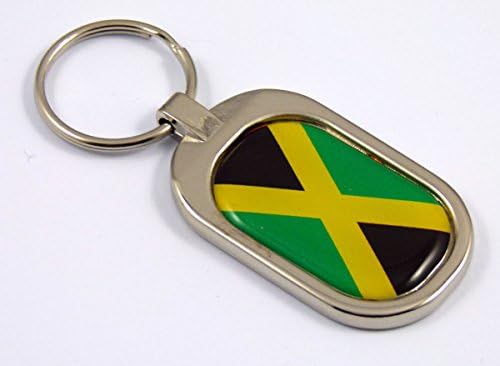 Jamaica Zászló, kulcstartó Fém Krómozott Kulcstartó kulcstartó távvezérlő Jamaikai