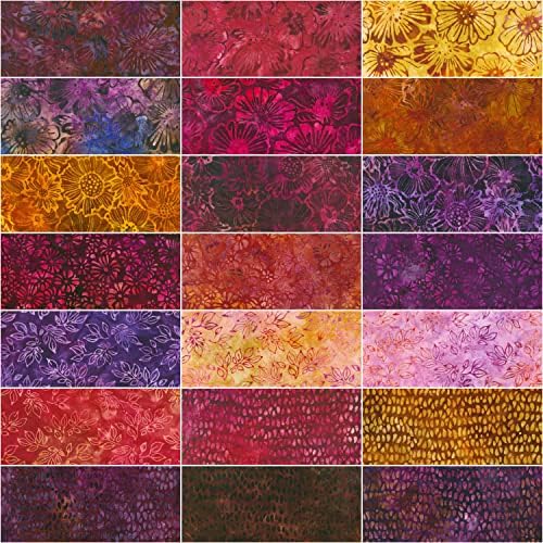 Lunn Studios Kézműves Batiks Napkelte Virágok Varázsa Tér 42 5 Négyzetek Robert Kaufman CHS-1081-42