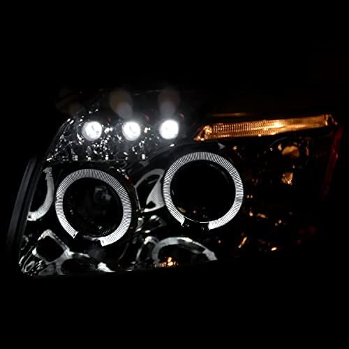 SPEC-D HANGOLÁS Projektor LED-es Fényszórók Chrome Kompatibilis a 2007-2012-es Dodge Caliber Minden Bal