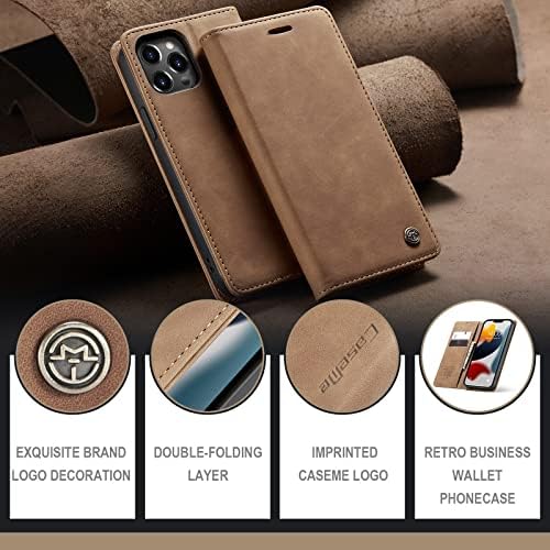 ZiEuooo Flip Pénztárca Kártya Tartóját a Prémium Bőr Állni Telefon tok iPhone 13 14 12 11 Pro Max Mini