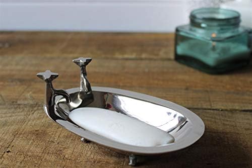 Vintage Stílusú Ezüst Nagy, Színes Fürdő szappan tartó