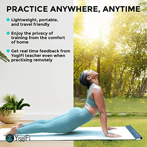 YogiFi Okos Yoga Mat - AL Hajtott Könnyű Utazási Jóga Matt - Gym & Haza Csúszásmentes Edzés & Gyakorlat