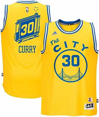 adidas Stephen Curry Golden State Warriors Arany Keményfa Klasszikus Jersey