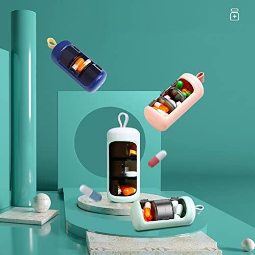 NUTRAVALIA a Gyógyszert, a Dobozban Hordozható 3-Sejt Tabletta Tároló Doboz Nagy Kapacitású Mini Hordozható