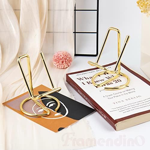 Framendino, 3 Csomag Arany Üzleti Kártya tulajdonosa Szervező Fém névjegykártya Kijelző Áll Asztali mobiltelefon