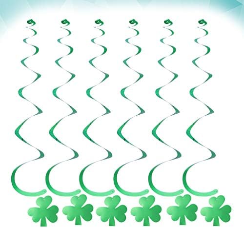 VALICLUD 12 db St. Patrick Nap Lóg Örvény Zöld Lóhere Örvény Plafonról Lógó Lóhere Kellék Ír Fesztivál