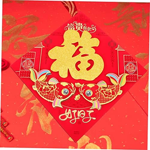 YARNOW 4db Év A Nyúl Ajtó Piros Matrica Ajándék Kínai Dekoráció Piros Tapéta Kínai Rímpár 2023 Tavaszi