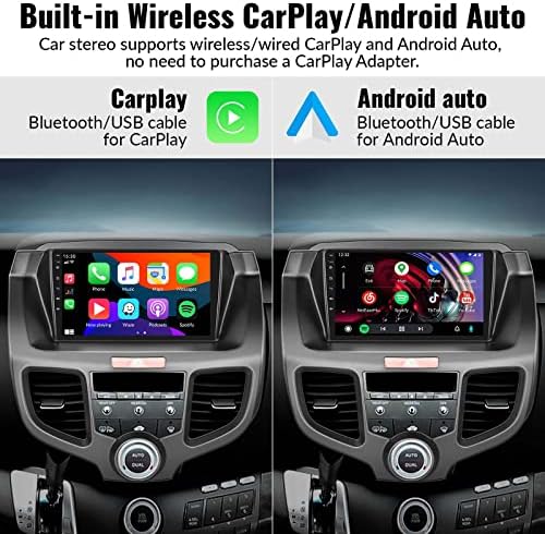 Android 11 Autó Sztereó Dupla Din Vezeték nélküli Apple CarPlay Android Auto, 2G 32G 10.1 Hüvelykes érintőképernyő