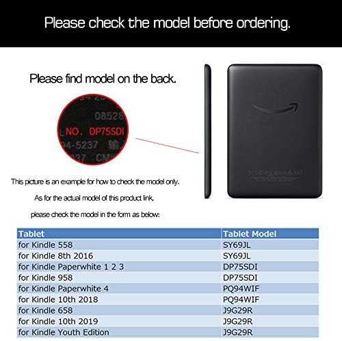 ZENGCANG Kindle Cover - Bőr tok Kindle 4/5 Kindle 4/5 Modell Szám :D01100 E-Book Olvasó-6 - Os (nem alkalmas