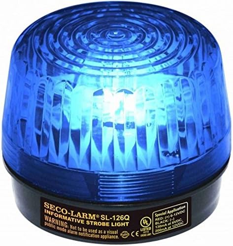 Seco-Larm SL-126-A24Q/B Villogó Fény, Kék Lencse; Az Informatív Általános Jelzés Követelményeinek; 6 24