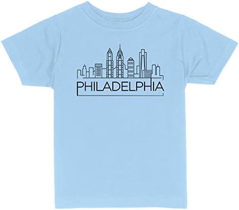 Skyline Philadelphiai Pennsylvania Kisgyermek Gyerekek T-Shirt
