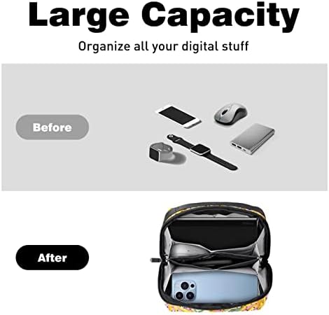 Hordozható Elektronikus Szervező Tok Táskák Banán Utazási Kábel Tároló Táska Merevlemezek, USB, SD Kártya,