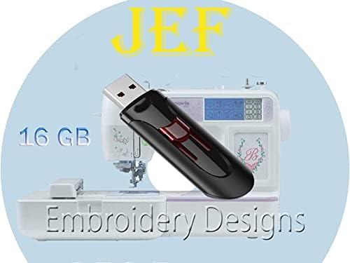 Hímzés Minták 550,000 JEF Formátum Karakter Hímzés Minták Janome Gép JEF-Formátumban USB Memória
