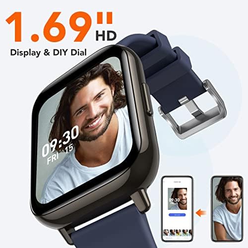 AGPTEK Okos Nézni, 1.69(43mm) Smartwatch az Android, illetve iOS Telefonok, IP68 Vízálló Fitness Tracker