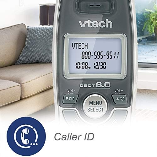 VTech CS6124 DECT 6.0 Vezeték nélküli 2K DCI 1080p Telefon, Üzenetrögzítő, valamint a Hívófél-AZONOSÍTÓ/hívásvárakoztatás,