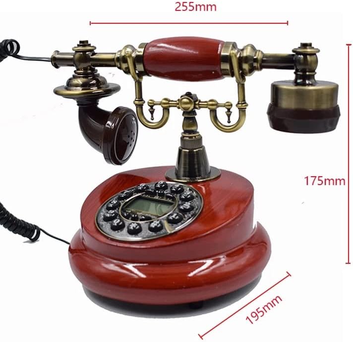 SJYDQ Antik Vezetékes Vezetékes Telefon, Gyanta Rögzített Digitális Retro Telefon Gombot, Tárcsázza a