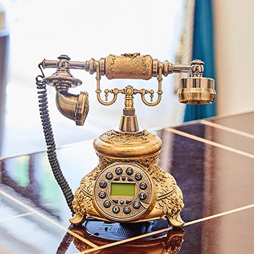 ABaippj Vintage Rotary Vezetékes, Európai Stílusú Régi Divat Gyanta Retro Dekoráció Telefon Hívás, illetve
