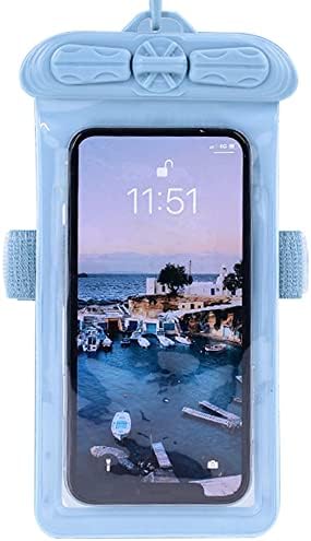 Vaxson Telefon Esetében, Kompatibilis BLU G71 Vízálló Tasak Száraz Táska [ Nem Képernyő Védő Fólia ] Kék