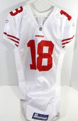 2011-ben a San Francisco 49ers Lance Hosszú 18 Játék Kiadott Fehér Jersey 44 DP28837 - Aláíratlan NFL
