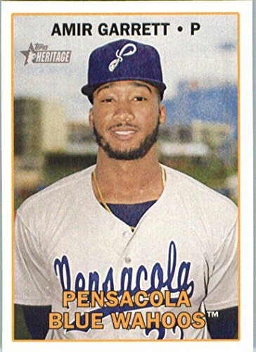 Topps Örökség Minor League 157 Amir Garrett Pensacola Kék Wahoos Baseball Kártya