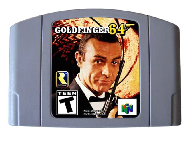 Retro Játék 64 Bites Játékok Goldfinger 007 USA Verzió (Szürke)