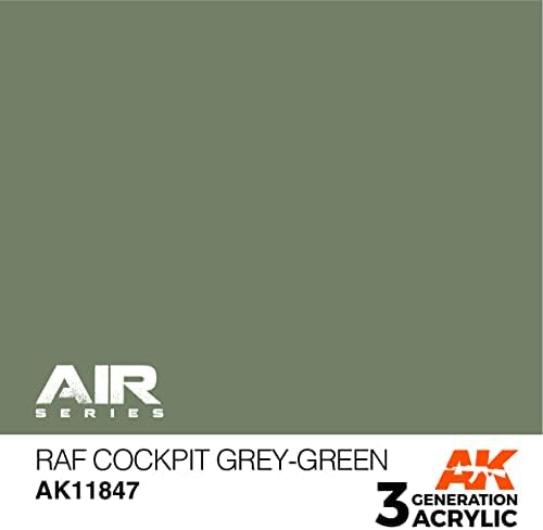 AK Akril 3Gen Repülőgép AK11847 RAF Pilótafülke Szürke-Zöld (17ml)