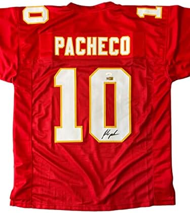 Isiah Pacheco Kansas City Chiefs Aláírt Autogramot Egyéni Jersey SZÖVETSÉG Igazolt