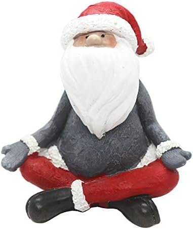Új Karácsonyi Jóga Gnome Figura Zen Meditációs Buddha Mikulás Gnome Szobor Karácsonyi Szezonális Dísz
